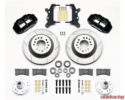 Wilwood Forged Narrow Superlite 6R Big Brake Front Brake Kit (Hub and 1PC Rotor) - Slotted Rotor - Black - Ford | Mercury  1960-1968 - 140-13654