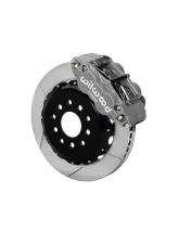 Wilwood Forged Narrow Superlite 6R Big Brake Front Brake Kit (Hub and 1PC Rotor) - Drilled and Slotted Rotor - Black - Ford | Mercury  1960-1968                                     - 140-13655-D - Image 3