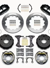 Wilwood Forged Narrow Superlite 4R Big Brake Rear Parking Brake Kit - Slotted Rotor - Black - Ford Bronco 1976-1977                                     - 140-13665 - Image 3