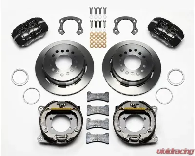 Wilwood Forged Dynapro Low-Profile Rear Parking Brake Kit - Plain Face Rotor - Black - Ford - 140-13724