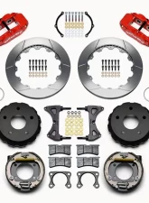 Wilwood  Forged Narrow Superlite 4R Big Brake Rear Parking Brake Kit- Slotted Rotor - Red - Ford Bronco 1965-1977                                     - 140-13734-R - Image 3