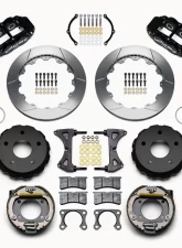 Wilwood  Forged Narrow Superlite 4R Big Brake Rear Parking Brake Kit- Slotted Rotor - Black - Ford Bronco 1965-1977                                     - 140-13734 - Image 3