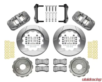 Wilwood  AERO6 Big Brake Front Brake Kit (Race)- Slotted Rotor - Anodized - Chevrolet Corvette C5 C6 1997-2013 - 140-13743