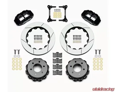 Wilwood Forged Narrow Superlite 6R Big Brake Rear Brake Kit For OE Parking Brake - Slotted Rotor - Black - Ford F150 2012+ - 140-13866