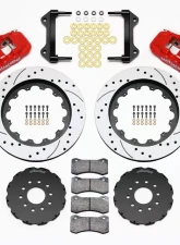 Wilwood AERO6 Big Brake Front Brake Kit - Drilled and Slotted Rotor - Red -  Chevrolet Corvette C5/C6 1997-2013                                     - 140-13903-DR - Image 3