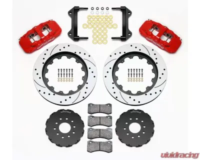 Wilwood AERO6 Big Brake Front Brake Kit - Drilled and Slotted Rotor - Red -  Chevrolet Corvette C5/C6 1997-2013 - 140-13903-DR
