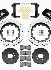 Wilwood AERO6 Big Brake Front Brake Kit - Drilled and Slotted Rotor - Red -  Chevrolet Corvette C5/C6 1997-2013                                     - 140-13903-D - Image 3