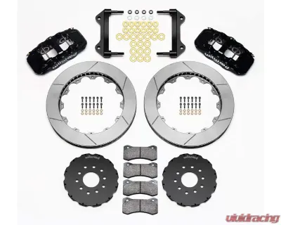Wilwood AERO6 Big Brake Front Brake Kit - Slotted Rotor - Black -  Chevrolet Corvette C5/C6 1997-2013 - 140-13903