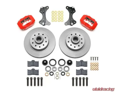 Wilwood Classic Series Dynalite Front Brake Kit  - Plain Face Rotor - Red - 140-14065-R