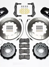 Wilwood AERO4 Big Brake Rear Brake Kit For OE Parking Brake - Slotted Rotor - Black - Dodge Challenger 2014+                                     - 140-14068 - Image 3