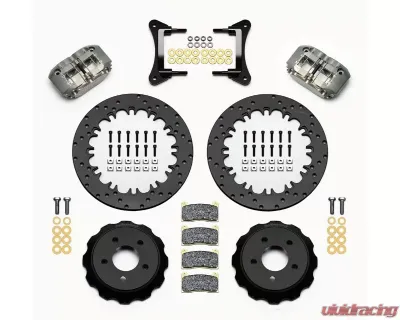 Wilwood Dynapro Radial Front Drag Brake Kit - Drilled Rotor - Anodized - Ford Mustang 2015+ - 140-14100-D