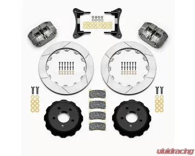 Wilwood Dynapro Radial Front Drag Brake Kit - Slotted Rotor - Anodized - Ford Mustang 2015+ - 140-14103