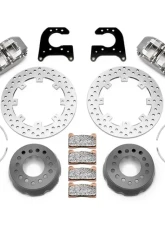 Wilwood Dynapro SA Lug Drive Dynamic Rear Drag Brake Kit - Drilled Rotor                                     - 140-14129-D - Image 3