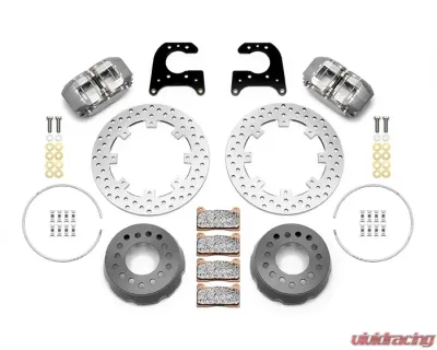 Wilwood Dynapro SA Lug Drive Dynamic Rear Drag Brake Kit - Drilled Rotor - 140-14129-D