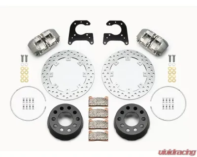 Wilwood Dynapro SA Lug Drive Dynamic Rear Drag Brake Kit - Drilled Rotor - 140-14148-D