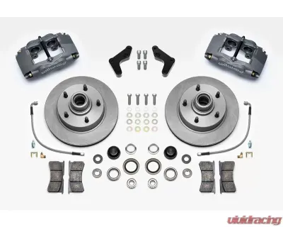 Wilwood Classic Series Forged Superlite 4 Front Brake Kit- Plain Face Rotor - Anodized - Ford F100 1948-1956 - 140-14190