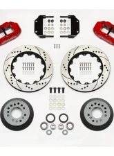 Wilwood Forged Narrow Superlite 6R Big Brake Front Brake Kit (Hub) - Drilled and Slotted Rotor - Red                                     - 140-14277-DR - Image 3
