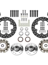 Wilwood Dynapro Lug Mount Front Dynamic Drag Brake Kit - Drilled Rotor - Ano - Ford Mustang 1971-1980                                     - 140-14416-D - Image 3