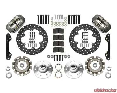 Wilwood Dynapro Lug Mount Front Dynamic Drag Brake Kit - Drilled Rotor - Ano - Chevrolet Camaro 1979-1981 - 140-14423-D