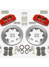 Wilwood Forged Dynalite Big Brake Front Brake Kit (5 x 5 Hub) - Plain Rotor - Red                                     - 140-14533-R - Image 3