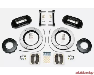 Wilwood TX6R Big Brake Truck Front Brake Kit - Slotted Rotor - Black - Ford F250/F350 2013-2020 - 140-14558