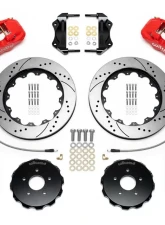 Wilwood AERO6 Big Brake Front Brake Kit - Drilled and Slotted Rotor - Red - Nissan 350Z | Infiniti G35 2003-2009                                     - 140-14815-DR - Image 3