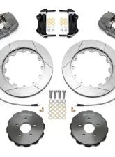 Wilwood AERO6 Big Brake Front Brake Kit (Race) - Slotted Rotor - Anodized - Nissan 350Z | Infiniti G35 2003-2009                                     - 140-14816 - Image 3