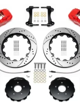 Wilwood AERO6 Big Brake Front Brake Kit - Drilled and Slotted Rotor - Red - Nissan 350Z | Infiniti G35 2009-2013                                     - 140-14819-DR - Image 3