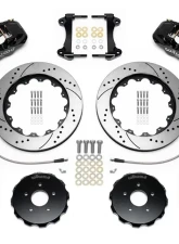 Wilwood AERO6 Big Brake Front Brake Kit - Drilled and Slotted Rotor - Black - Nissan 350Z | Infiniti G35 2009-2013                                     - 140-14819-D - Image 3