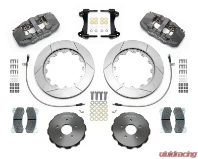 Wilwood AERO6 Big Brake Front Brake Kit (Race) - Slotted Rotor - Anodized - Nissan 350Z | Infiniti G35 2009-2013 - 140-14820