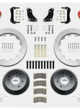 Wilwood Forged Narrow Superlite 6R Big Brake Front Brake Kit (Hub) - Slotted Rotor - Red - Ford F100 1968-1972                                     - 140-14840-R - Image 3