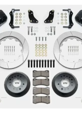 Wilwood Forged Narrow Superlite 6R Big Brake Front Brake Kit (Hub) - Slotted Rotor - Black - Ford F100 1968-1972                                     - 140-14842 - Image 3