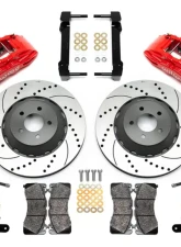 Wilwood SX6R Big Brake Dynamic Front Brake Kit - 14" Drilled and  Slotted Rotor - Red - Ford Mustang 2015+                                     - 140-14928-DR - Image 3
