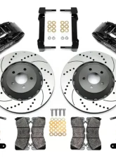 Wilwood SX6R Big Brake Dynamic Front Brake Kit - 14" Drilled and  Slotted Rotor - Black - Ford Mustang 2015+                                     - 140-14928-D - Image 3