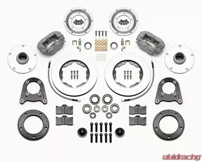 Wilwood Forged Dynalite Pro Series Front Brake Kit- Plain Rotor - Black - MG TD/TF 1950-1955 - 140-15020