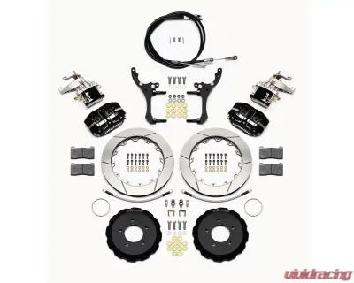 Wilwood Dynapro Radial-MC4 Rear Parking Brake Kit - Slotted Rotor - Black - Mazda Miata 2006-2015 - 140-15034