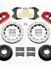 Wilwood Forged Narrow Superlite 6R Big Brake Front Brake Kit - Drilled and Slotted Rotor - Red - WWE ProSpindle                                     - 140-15155-DR - Image 3