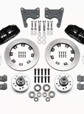 Wilwood Forged Dynapro 6 Big Brake Front Brake Kit (Hub) - Plain Rotor - Black - Chrysler | Dodge | Plymouth 1965-1972 C-Body                                     - 140-15198 - Image 3