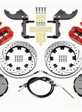 Wilwood Dynapro Radial-MC4 Rear Parking Brake Kit - Drilled & Slotted Rotor - Red - Mini Cooper 2014-2015                                     - 140-15219-DR - Image 3