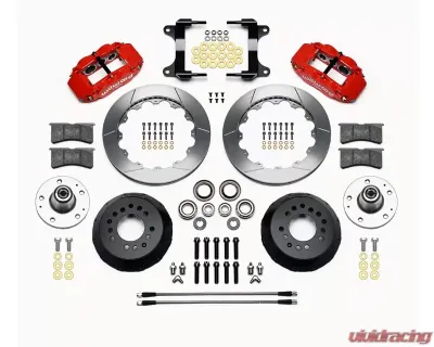 Wilwood Forged Narrow Superlite 6R Big Brake Front Brake Kit - Slotted Rotor 14"- Red - Chevrolet Camaro | Pontiac Firebird 1982-1992 - 140-15279-R