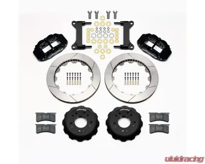 Wilwood Forged Narrow Superlite 6R Big Brake Front Brake Kit (Hat) - Slotted Rotor 13"- Black - Chevrolet GMC C10 1963-1987 - 140-15304