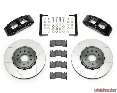 Wilwood SX6R Big Brake Dynamic Front Brake Kit - Slotted Rotor - Black - Chevrolet Corvette 1997-2013 - 140-15311