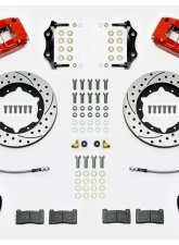 Wilwood Dynapro Radial Big Brake Front Brake Kit - Drilled & Slotted Rotor - Red - Jaguar E Type 1961-1968                                     - 140-15395-DR - Image 3