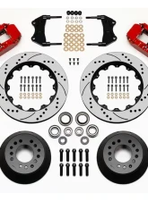 Wilwood Forged Narrow Superlite 6R Dust-Seal Front Big Brake Kit  - Slotted Rotor - Red                                     - 140-15410-R - Image 2