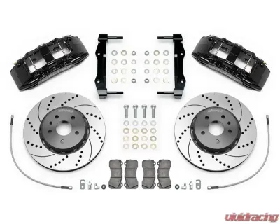 Wilwood SX6R Big Brake Dynamic Front Brake Kit  - 15" Drilled & Slotted Rotor - Black - Chevrolet Camaro 2016-2018 - 140-15441-D