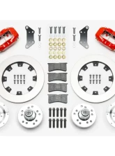 Wilwood Forged Dynalite Big Brake Front Brake Kit  - Plain Rotor - Red                                     - 140-15461-R - Image 3