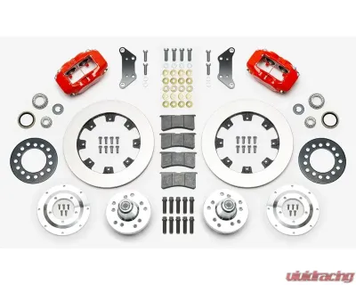 Wilwood Forged Dynalite Big Brake Front Brake Kit  - Plain Rotor - Red - 140-15461-R