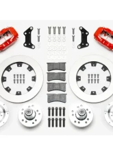 Wilwood Forged Dynalite Big Brake Front Brake Kit - Plain Rotor - Red                                     - 140-15468-R - Image 3