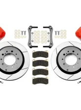 Wilwood AERO4 Big Brake Truck Rear Brake Kit - Slotted Rotor - Red - Toyota Land Cruiser LC200 2008-2015                                     - 140-15474-R - Image 3