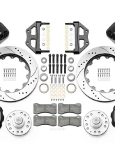 Wilwood AERO6 Big Brake Front Brake Kit - Drilled & Slotted Rotor - Black - Chevy 1955-1957                                     - 140-15558-D - Image 3